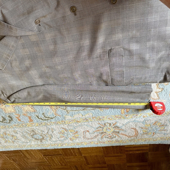Gerald Austin Men's Plaid Suit Blazer 50L Pants 44L Matching Set - Picture 5 of 16